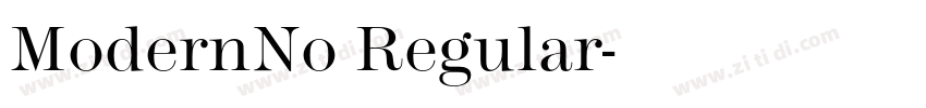 ModernNo Regular字体转换